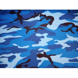 Foulards Les Camouflages bleu (flanelle)