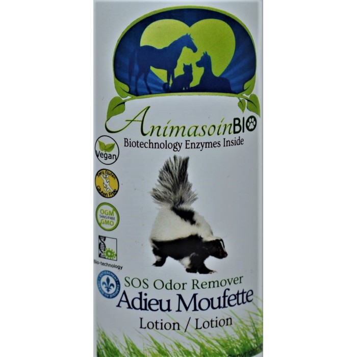 Lotion anti-odeurs (spray anti-moufette) 