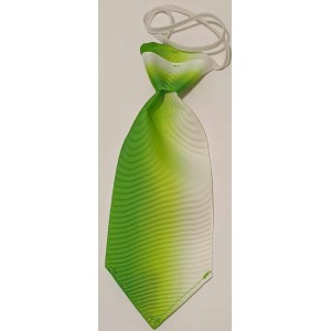 Cravates : grande : vert/blanc