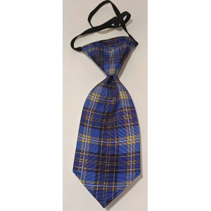 Cravates : grande : carreauté bleu foncé/blanc/jaune