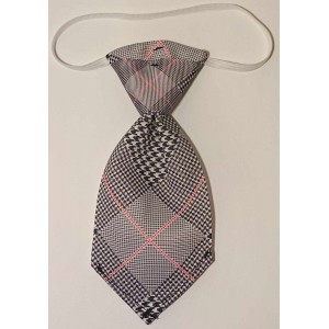 Cravates : moyen : carreauté noir/blanc/rouge