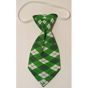 Cravates : moyen : vert carreaux blanc