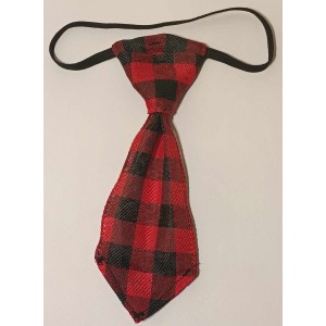 Cravates : moyen : carreauté rouge et noir