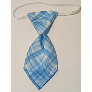 Cravates : moyen : carreauté bleu pâle/blanc