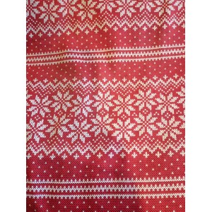 Foulards Noël : rouge flocon blanc style chandail de laine (flanelle) : Grand