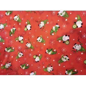 Foulards Noël : rouge mini gnome : Moyen